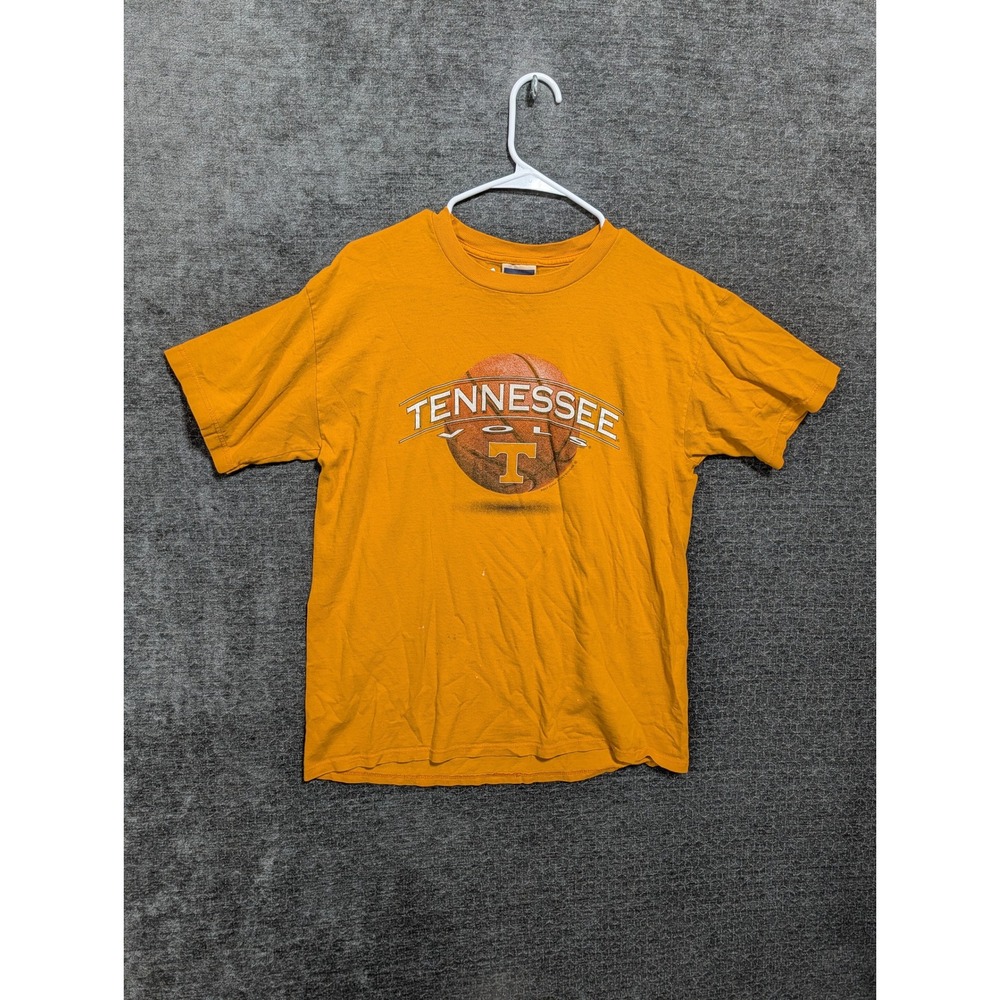 Vintage Red Oak Tennessee Vols Basketball T Shirt Orange Medium Made in USA